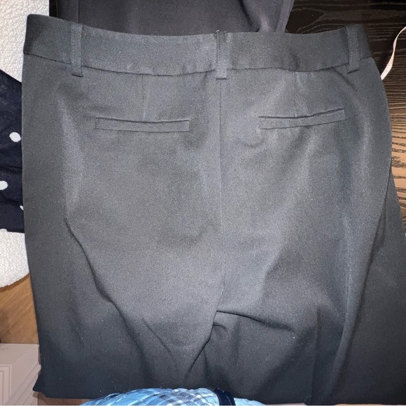 Talbots Dress Pants Womens 6 Black Stretch Straight Leg Trouser Polyester Blend - Picture 2 of 15